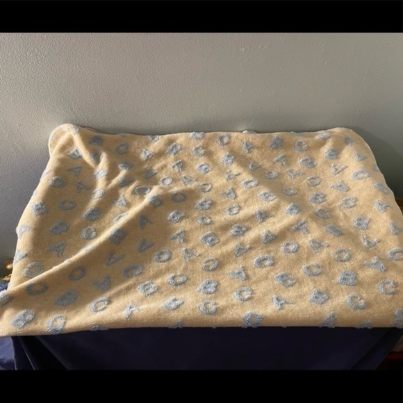 Blue & yellow Baby blanket - Picture 3 of 5